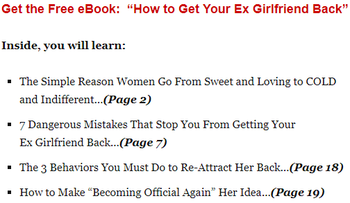 re-attracting your ex girlfriend back to you